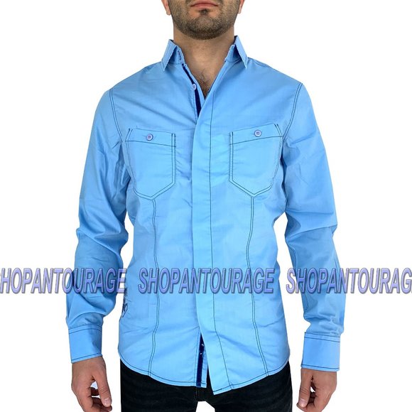 English Heroes EHW162 L/S Button Down Men`s Shirt - Picture 1 of 4